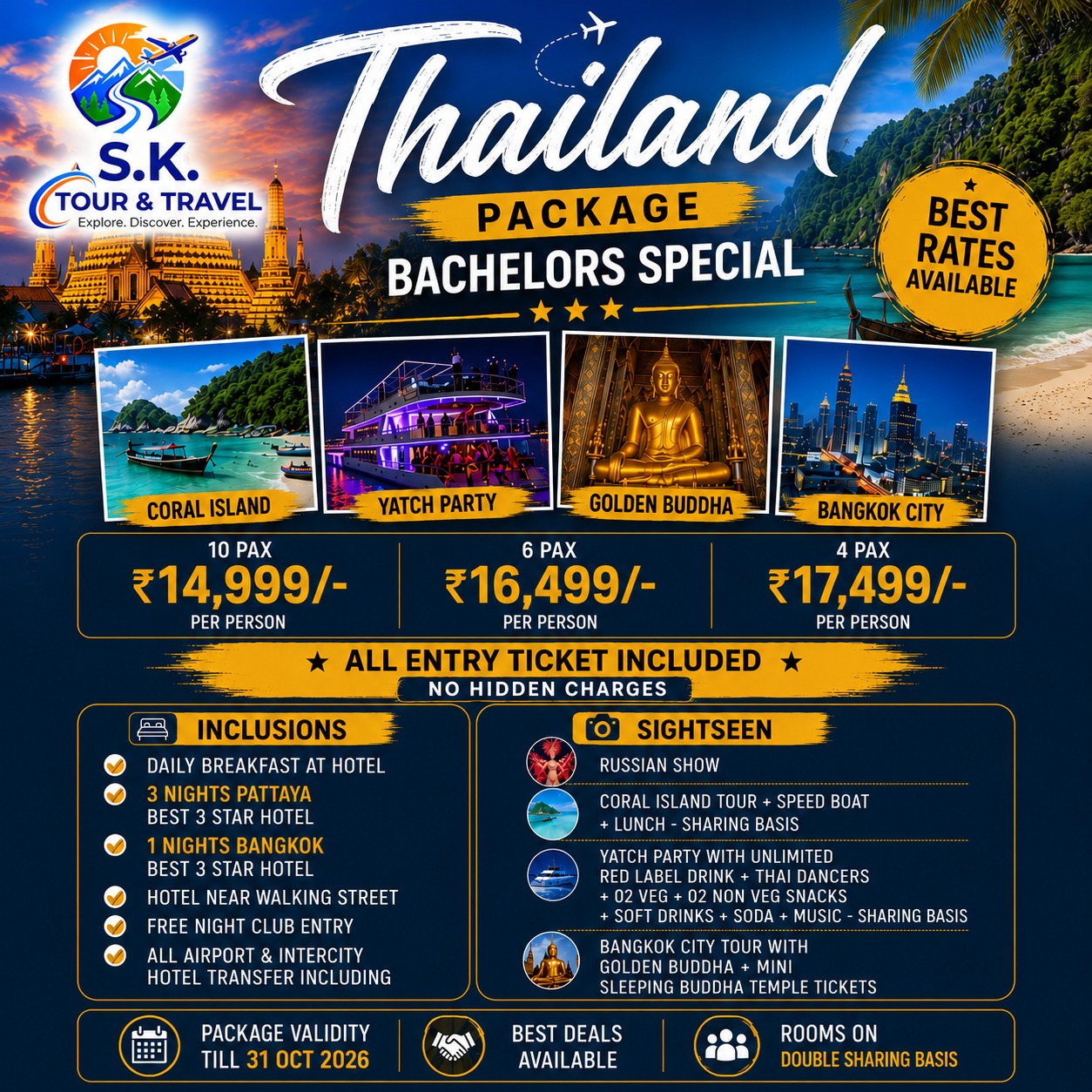 Thailand Bachelors Special Package